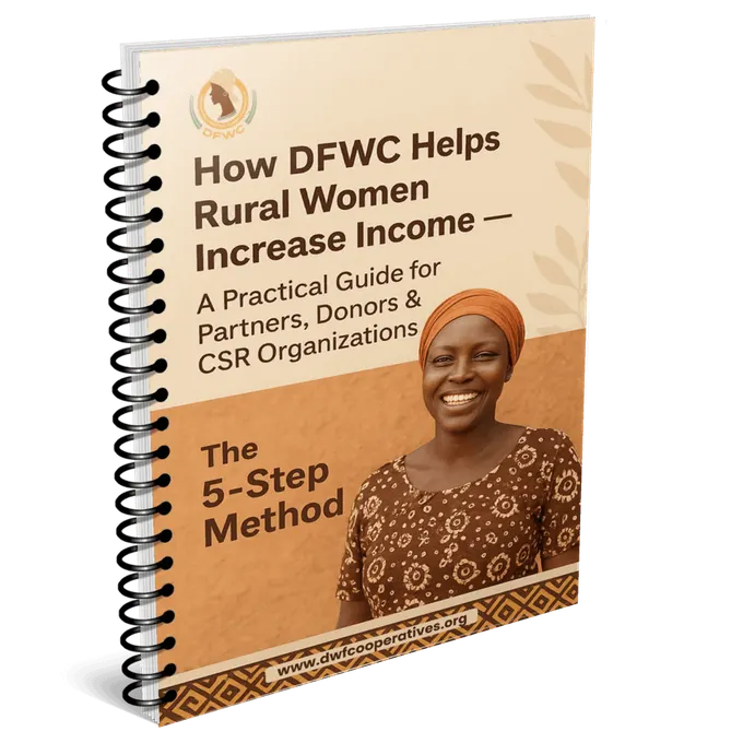 Cover of the guide How DFWC Helps Rural Women Increase Income